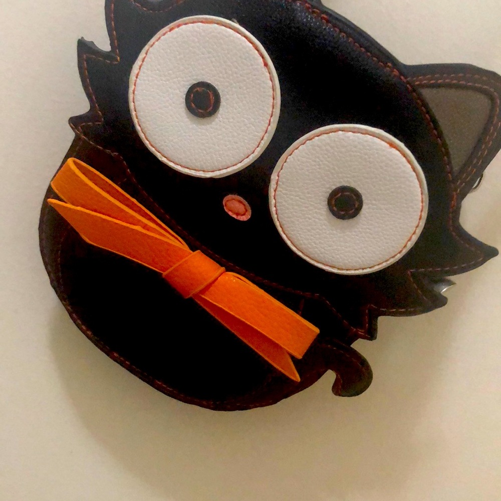 Vegan leather cat purse